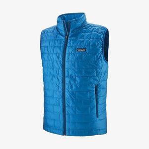 Patagonia Men's Nano Puff Vest Andes Blue Electric Blue XXL Big & Tall 2X EUC